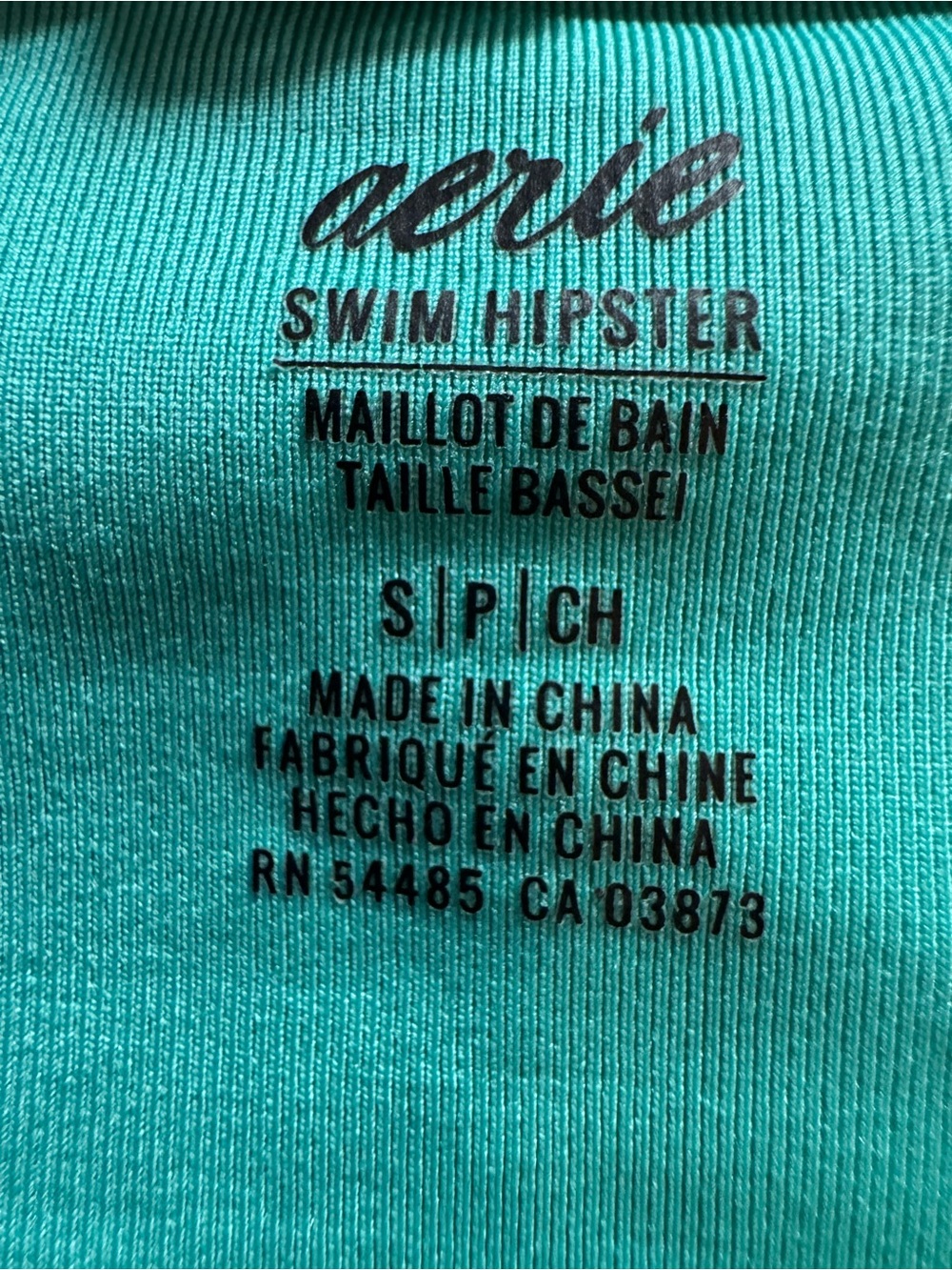 Aerie Turquoise Paisley Two-Piece Bikini Set 34D top small bottoms - Picture 5 of 6